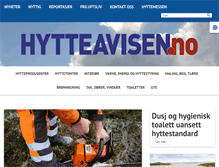 Tablet Screenshot of hytteavisen.custompublish.com